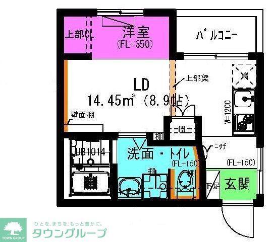 GRAN GATE(ワンルーム/3階)の間取り写真