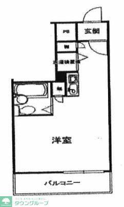 サンマリーナ西八王子(ワンルーム/6階)の間取り写真