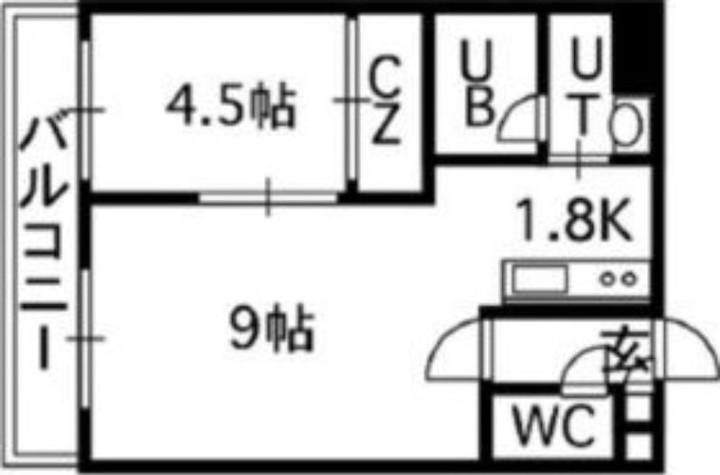 セントポーリア拾番館(1LDK/7階)の間取り写真