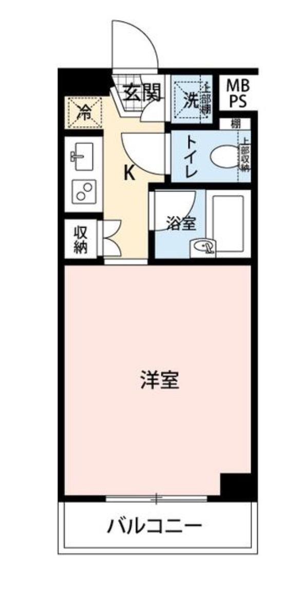 マイナビステイ早稲田(1K/4階)の間取り写真