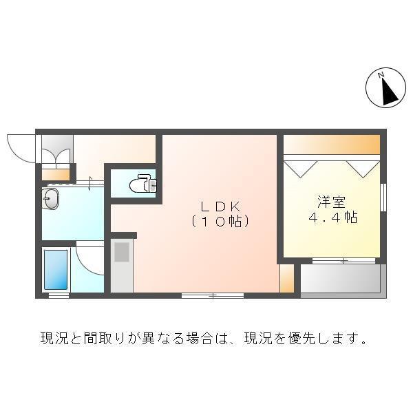 パルテナ(1LDK/1階)の間取り写真