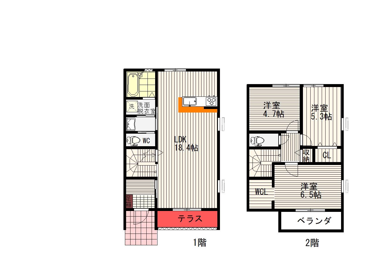 JR豊肥本線 東海学園前駅 徒歩13分 2階建 築1年(3LDK/1階)の間取り写真