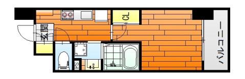 KO RESIDENCE 銀山町(1K/5階)の間取り写真