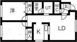 メゾンリラ(2LDK/2階)の間取り写真