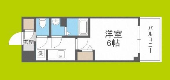 アドバンス大阪セレーノ(1K/3階)の間取り写真