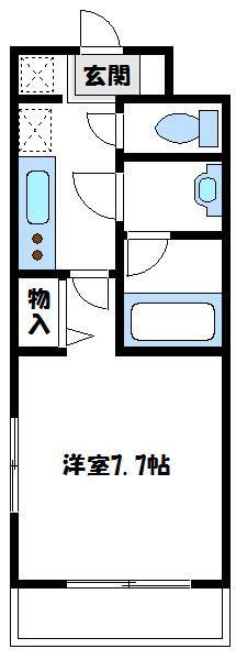 アドバンス相模原(1K/5階)の間取り写真