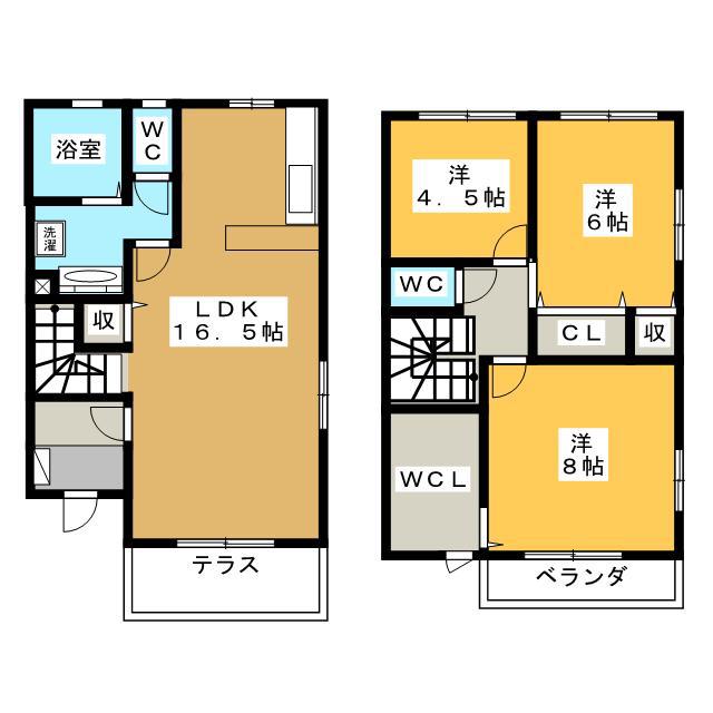 JR高山本線 那加駅 徒歩12分 2階建 築13年(3LDK/2階)の間取り写真