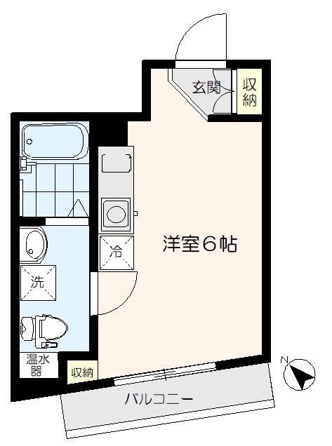 APARTMENT NY(ワンルーム/3階)の間取り写真