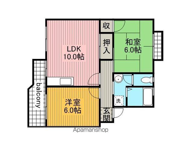 グリーンハイツ野村(1LDK/1階)の間取り写真