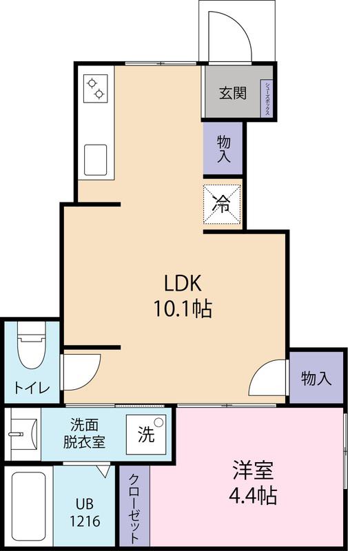 KOTA TERRACE(1LDK/1階)の間取り写真