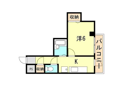 コーラル五色山(1K/6階)の間取り写真