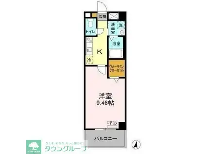 アーバニタ(1K/2階)の間取り写真