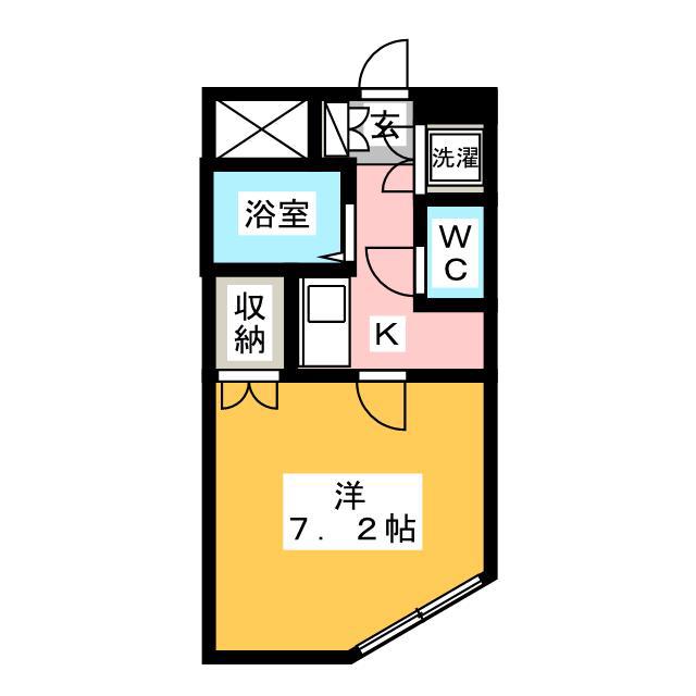 ミリューメゾン南大塚(1K/3階)の間取り写真