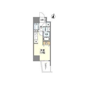 HORIZON UMEDA ノース(ワンルーム/5階)の間取り写真