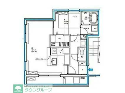 クールラージュコート(1LDK/3階)の間取り写真