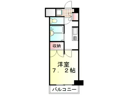 TCRE光が丘(1K/6階)の間取り写真