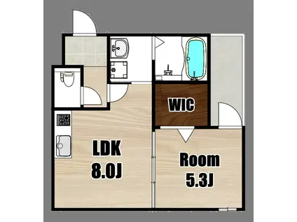 FUJIPALACE新伊丹II番館(1LDK/3階)の間取り写真