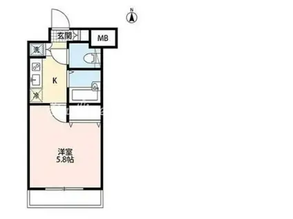 ヴィーダ御茶ノ水(1K/8階)の間取り写真
