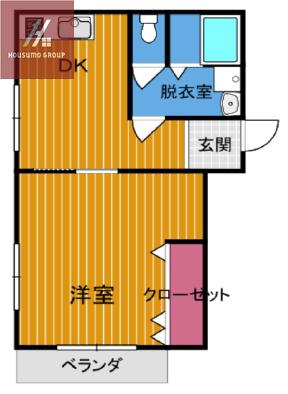 CORPO神路(1LDK/3階)の間取り写真