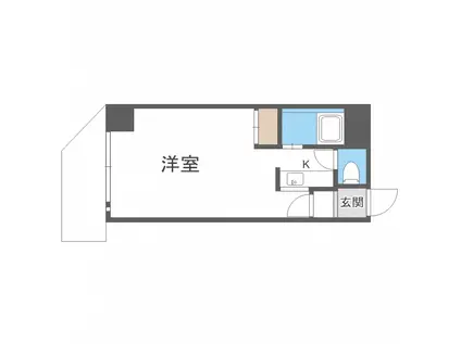 サニープレイス151(1K/4階)の間取り写真