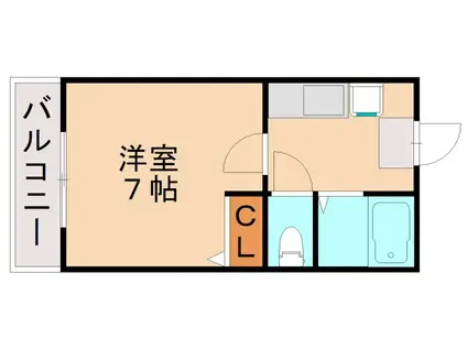 ROOM373(1K/3階)の間取り写真