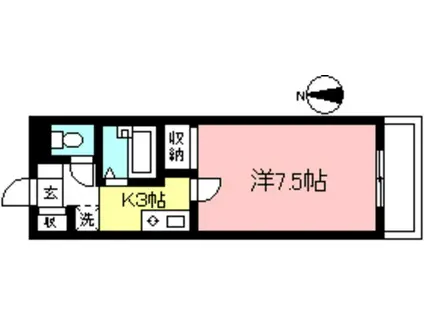 COMFY(1K/1階)の間取り写真