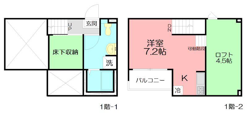 LIFESHIP湘南辻堂 ミュロス ライフシップショウナンツジドウミ(ワンルーム/1階)の間取り写真