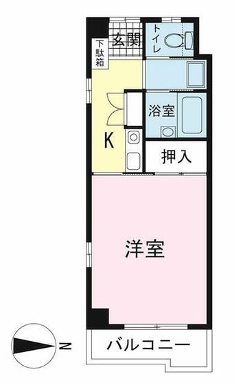 アレグリア(1K/3階)の間取り写真