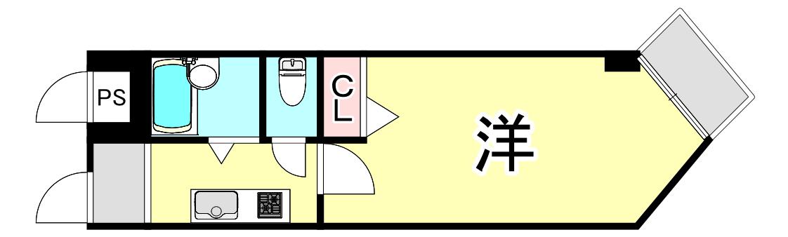 コート・サラII(1K/3階)の間取り写真
