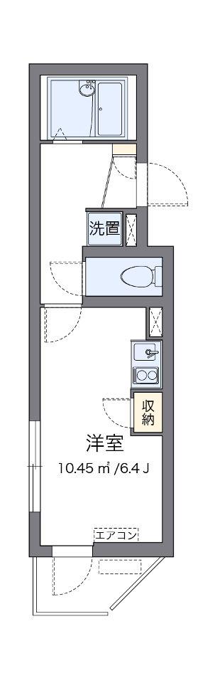 クレイノ根岸 セレッソ(ワンルーム/2階)の間取り写真