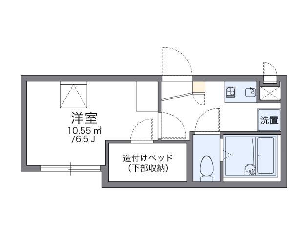 レオパレスウェリナ(1K/2階)の間取り写真