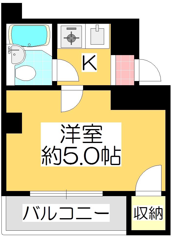 サンシャインプラザ(1K/1階)の間取り写真