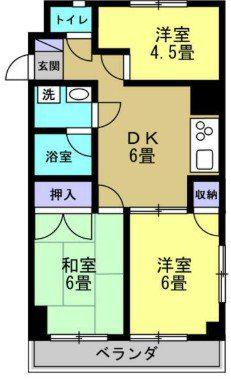 リアライズ葛西駅前Ⅱ(3DK/7階)の間取り写真