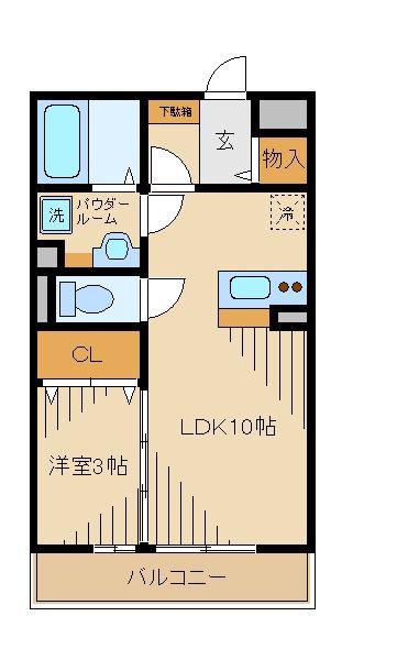 ロイヤルコートKAY(1LDK/2階)の間取り写真