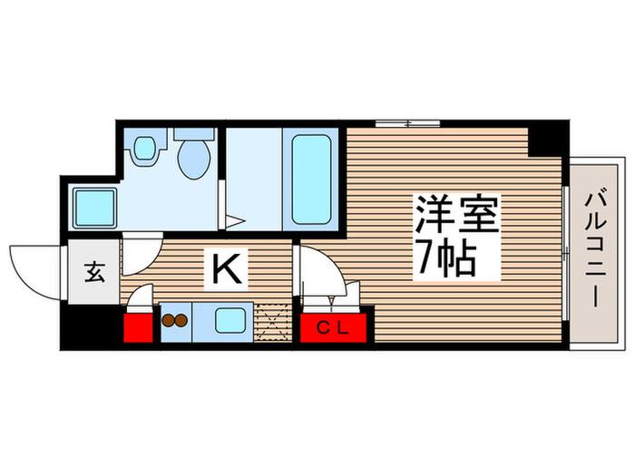 ヴォーナ・ヴィータ行徳駅前(1K/10階)の間取り写真