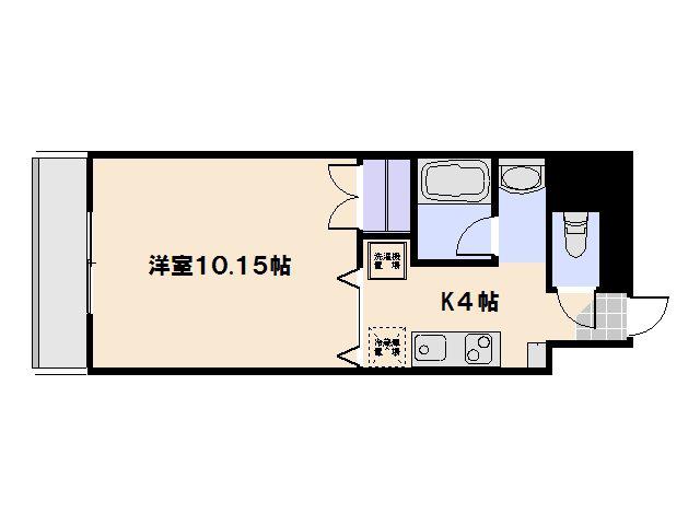 グレイシャス五日市(1K/7階)の間取り写真