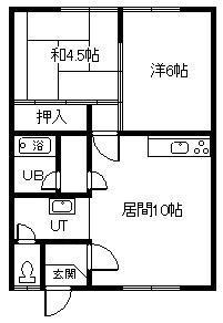 サトウハイツ(2LDK/3階)の間取り写真