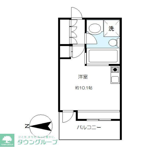 ジョイテル初台(ワンルーム/3階)の間取り写真