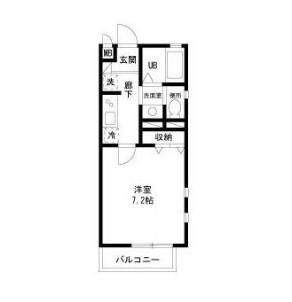 プレジオ祥(1K/3階)の間取り写真
