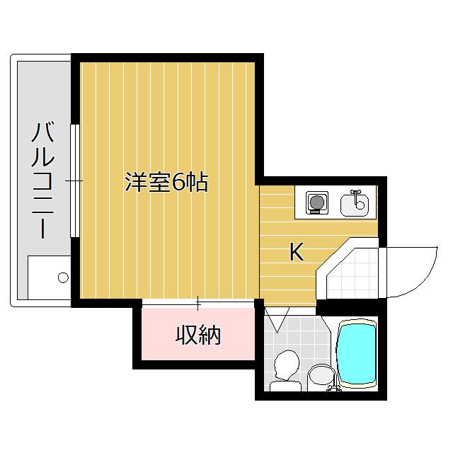 メゾンノース(ワンルーム/3階)の間取り写真