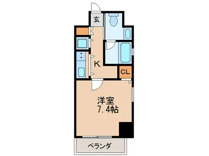 IZUMI(1K/9階)の間取り写真