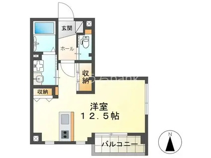ME MAISON 入会町(ワンルーム/2階)の間取り写真