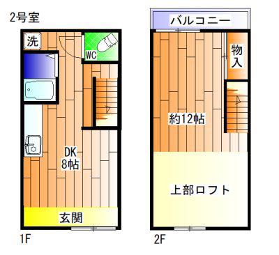 菊池アパート(1DK/1階)の間取り写真