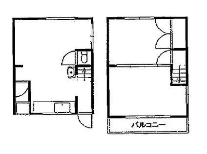 オレンジベースアパート(2LDK/1階)の間取り写真