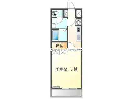 サンコート瀬戸 II(1K/2階)の間取り写真