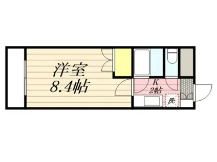 ジュネスドミール(1K/9階)の間取り写真