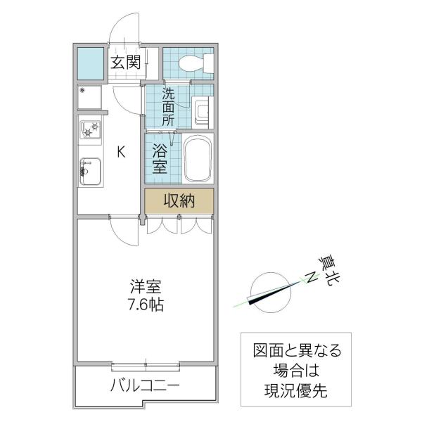 関東鉄道常総線 水海道駅 バス乗車時間:35分 最寄りバス停で下車 徒歩5分 2階建 築18年(1K/1階)の間取り写真