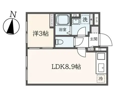 A LATO 日暮里(1LDK/3階)の間取り写真