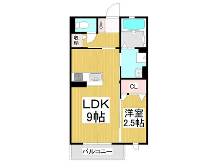 REGALIA(1LDK/1階)の間取り写真