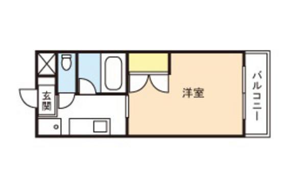 レスポアール(1K/1階)の間取り写真